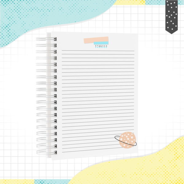 Caderno Minimalista Menino - Arquivo Digital