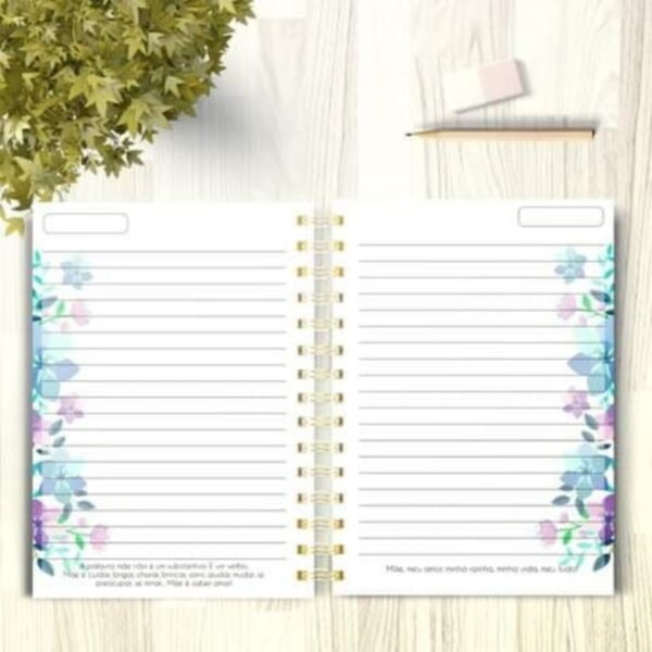 Caderno Pautado Dia das Mães - Arquivo Digital