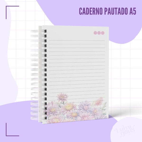 Caderno Pautado Floresça- Arquivo Digital
