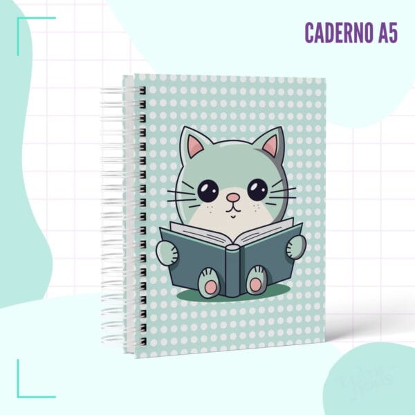 Caderno Pautado Gatinho - Arquivo Digital