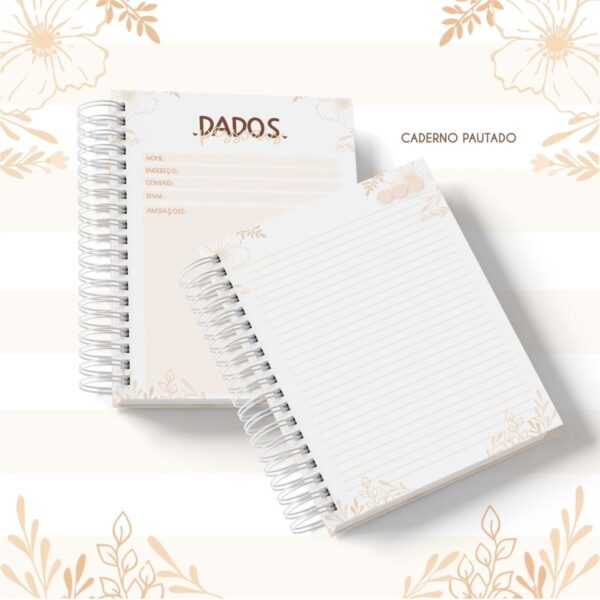 Caderno Pautado Mamãe e Vovó Animais - Arquivo Digital
