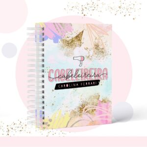 Caderno Pautado Profissão Cabelereira - Arquivo Digital