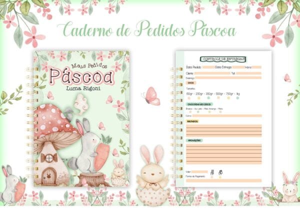Caderno Pedidos Páscoa Mod1 - Arquivo Digital