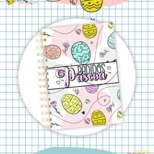 Caderno Pedidos Páscoa Mod9 - Arquivo Digital