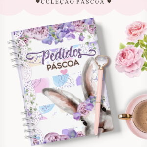 Caderno Pedidos Páscoa Roxo - Arquivo Digital