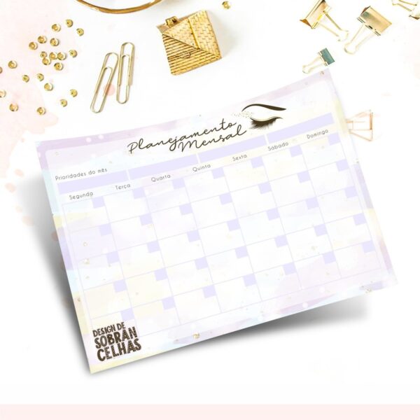 Caderno Profissão Design de Sobrancelhas - Arquivo Digital