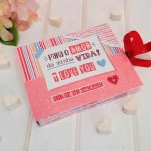 Caixa Chocolate Talento Dia dos Namorados Máquina e Tesoura