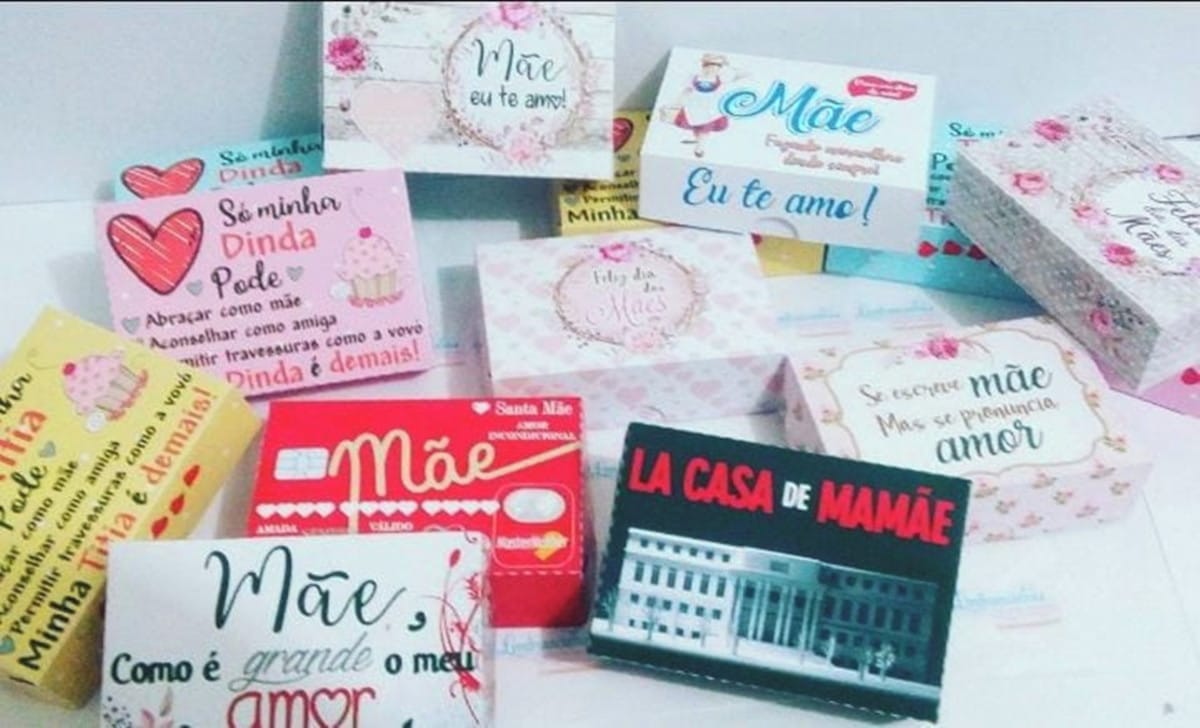 Arquivo de corte caixinha dia das Mães com 14 moldes 1 Arquivo de corte caixinha dia das Mães com 14 moldes