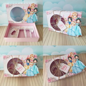 caixa mini confeiteiro princesas arquivo studio e pdf