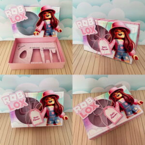 caixa mini confeiteiro roblox menina em arquivo digital pdf