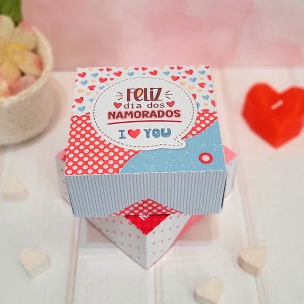 Caixa Multiuso Dia dos Namorados P Doces Bombons Presente