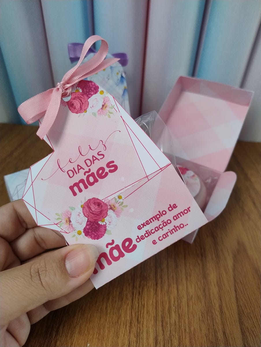 Caixa para sabonete Dia das Mães em PDF e PNG 3 Caixa para sabonete Dia das Mães em PDF e PNG - Imagem 3