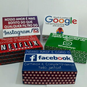 Caixas Dia dos Namorados Redes Sociais - Arquivo Digital
