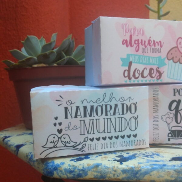 Caixas Pequenas Doces Dia dos Namorados - Arquivo Digital