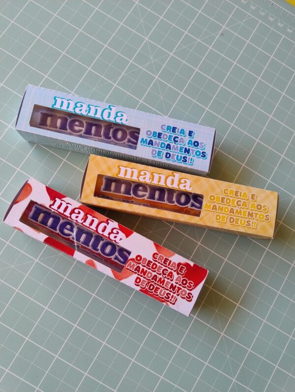 Caixinha Mandamentos Mentos - pdf e Png