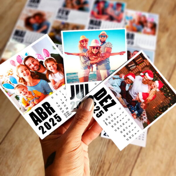 Calendário Polaroid 2025 - Arquivo Digital