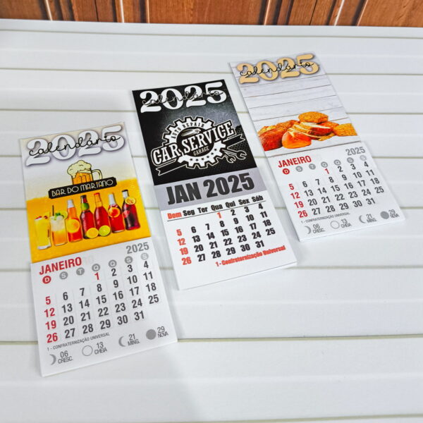 Calendários 2025 Neutros - Arquivo Digital