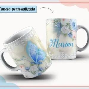 Caneca Borboleta - Arquivo Digital 16 Caneca Borboleta - Arquivo Digital