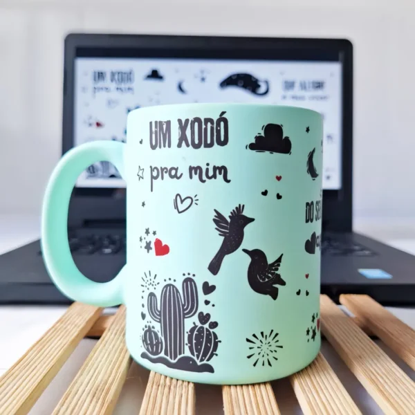 Caneca Personalizada "Um Xodó Pra Mim" - Arte Digital PNG