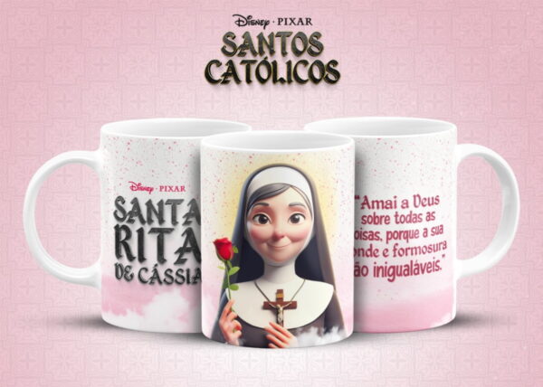 Caneca Santinhos Católicos Pixar - Arquivo Digital