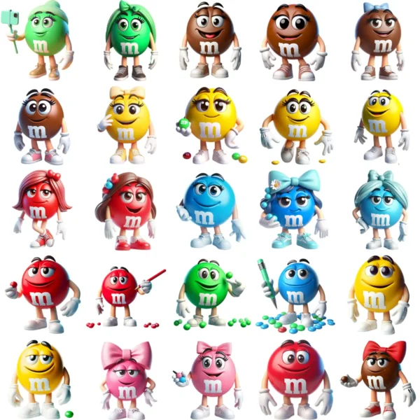 Canecas Páscoa 3D M&Ms – 9 Artes em JPG