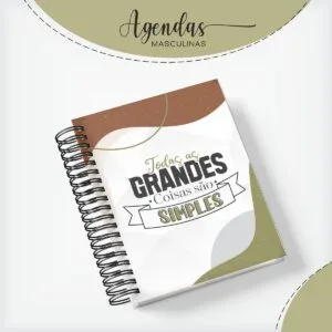 Capa Agenda Masculina Grandes Coisas - Arquivo Digital 12 Capa Agenda Masculina Grandes Coisas - Arquivo Digital