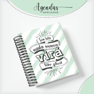 Capa Agenda Masculina Verde - Arquivo Digital