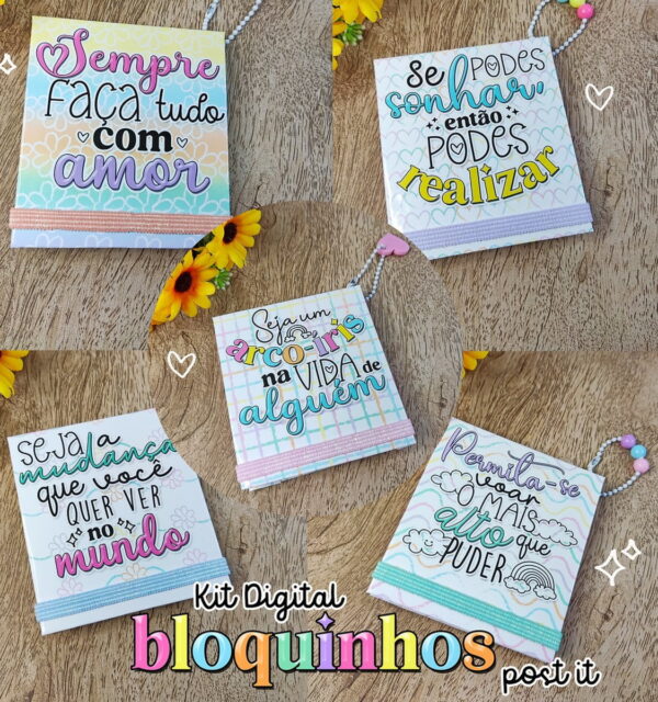 Capa de Bloquinhos Post It - Arquivo Digital