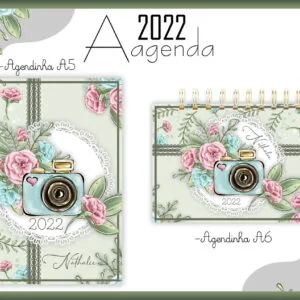 Capa e Contracapa Agenda Fotografa 2022 - Arquivo Digital
