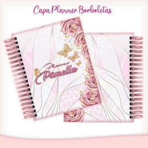 Capa Planner Borboletas - Arquivo Digital