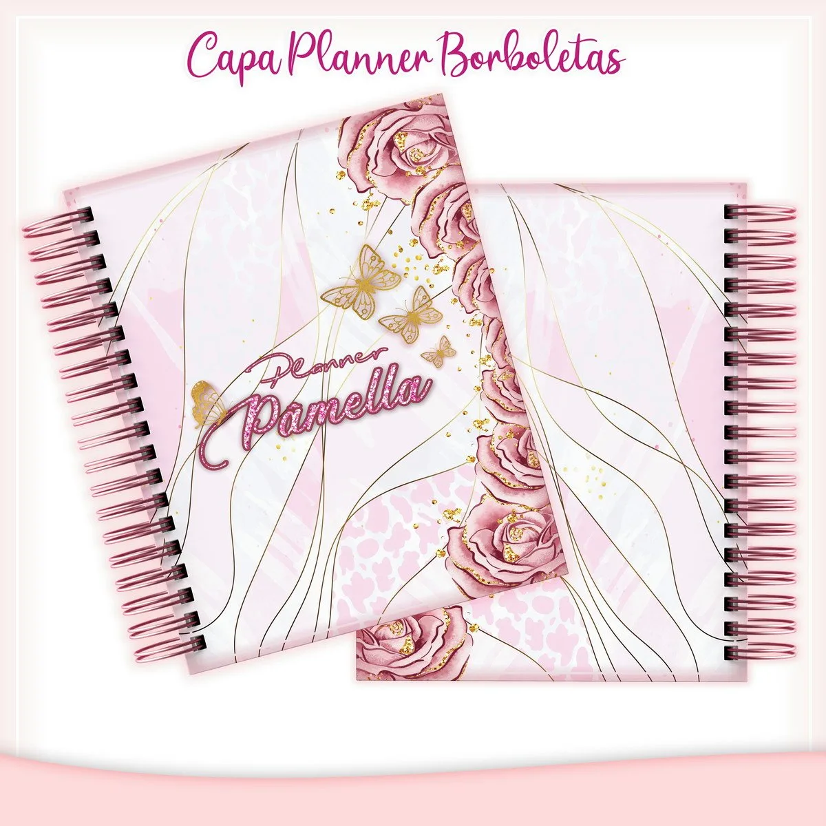Capa Planner Borboletas - Arquivo Digital