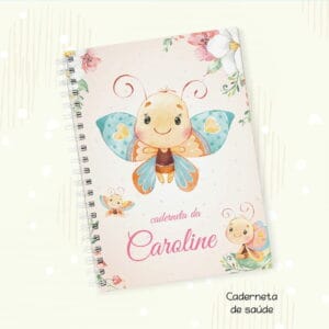 Capa Vacinação Borboleta Cute - Arquivo Digital