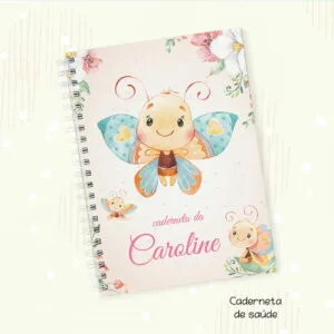 Capa Vacinação Borboleta Cute - Arquivo Digital