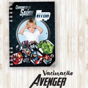 Capa Vacinação Menino Vingadores - Arquivo Digital