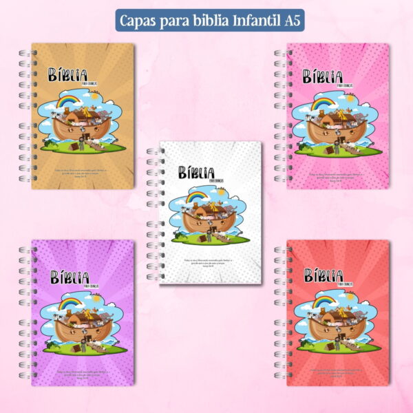 Capas Bíblia Infantil A5 e 18x18 - Arquivo Digital