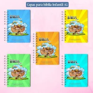 Capas Bíblia Infantil A5 e 18x18 - Arquivo Digital