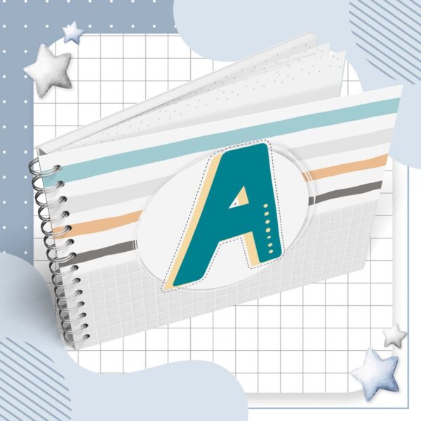 Capas Encadernação Alfabeto Menino - Arquivo Digital