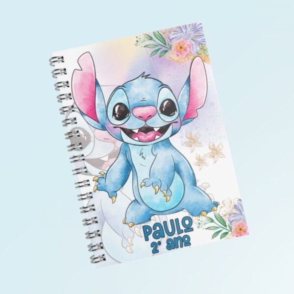 Capas Encadernação Stitch e Angel - Arquivo Digital