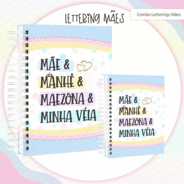 Capas Lettering Mães - Arquivo Digital