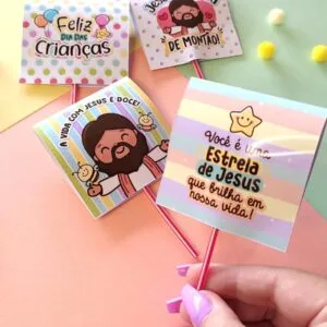 Capas Para Pirulitos Dia Das Crianças - Arquivo Digital