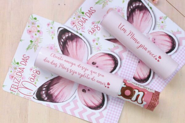 Card Baton Chocolate Dia das Mães - Arquivo Digital