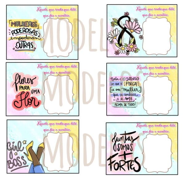Card Bombom Mulheres - Arquivo Digital