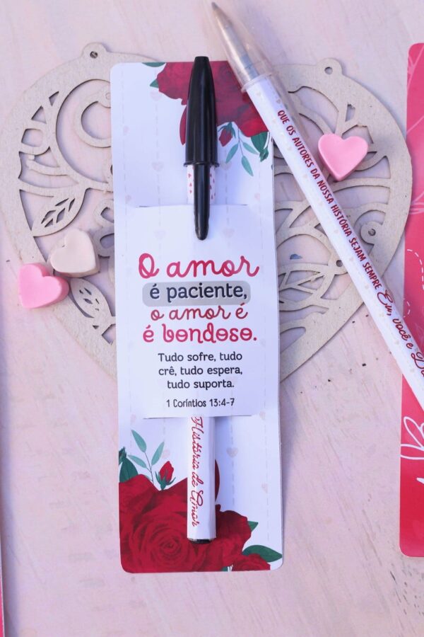 Card Caneta e Lápis Dia dos Namorados