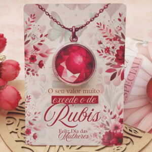 card dia das mulheres para potinho de creme digital