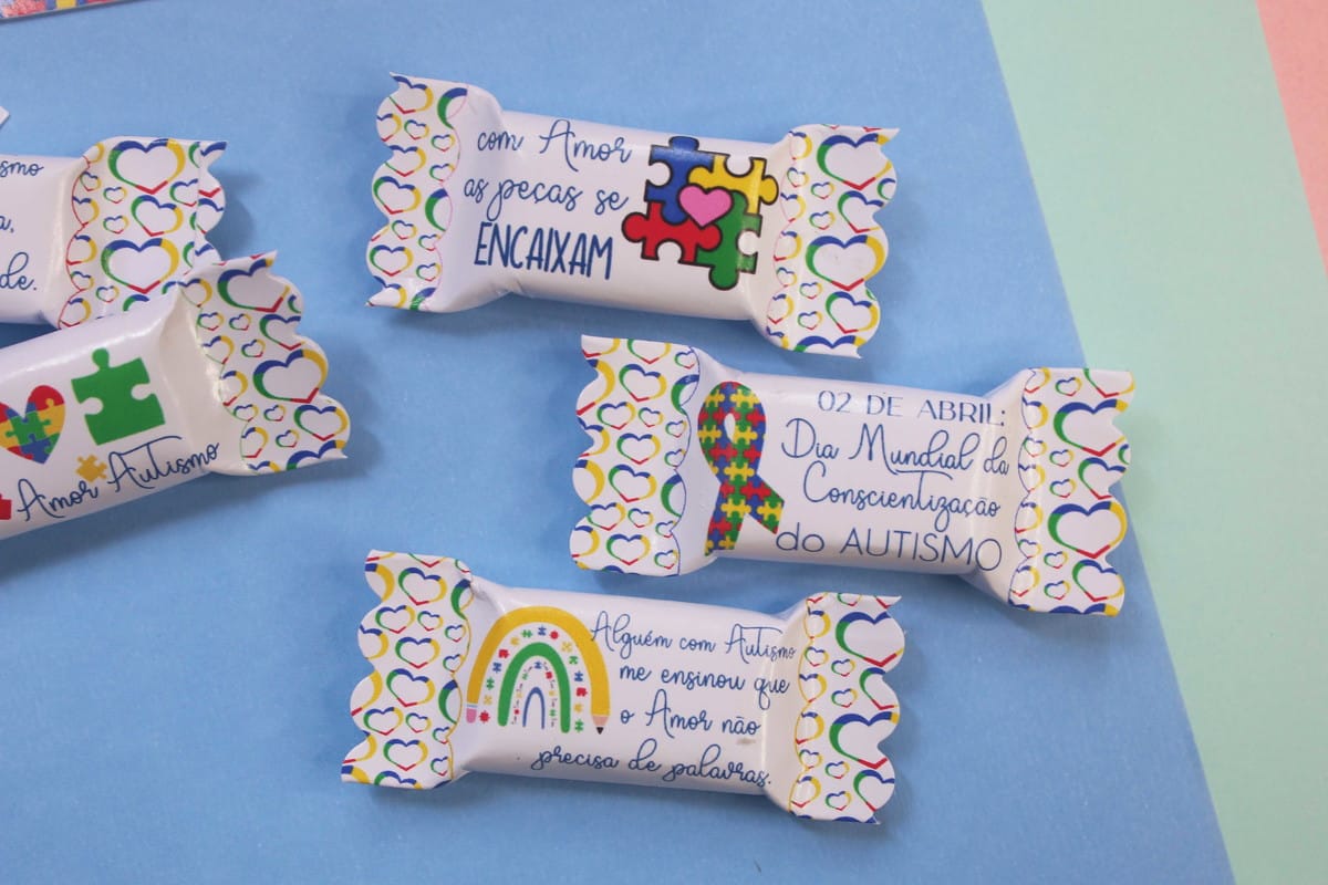 Lembrancinha Autismo Card e Balas para Imprimir 4 Lembrancinha Autismo Card e Balas para Imprimir - Imagem 4