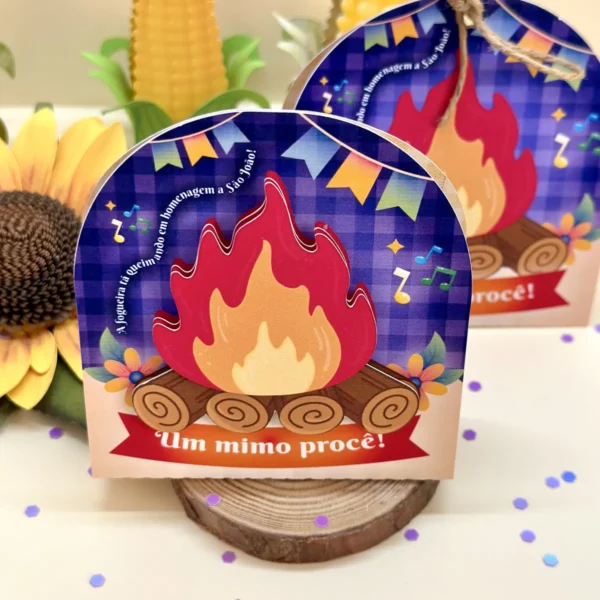 Card Festa São João Mimo Bombom Paçoca Balinha