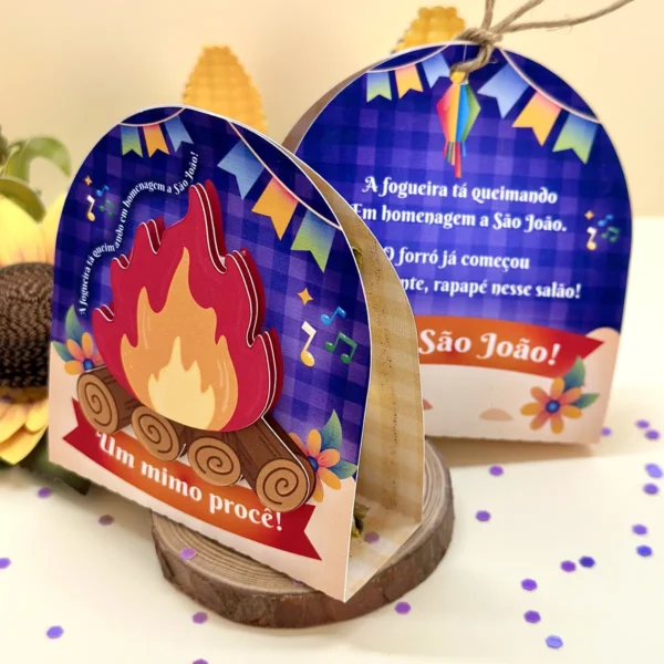Card Festa São João Mimo Bombom Paçoca Balinha