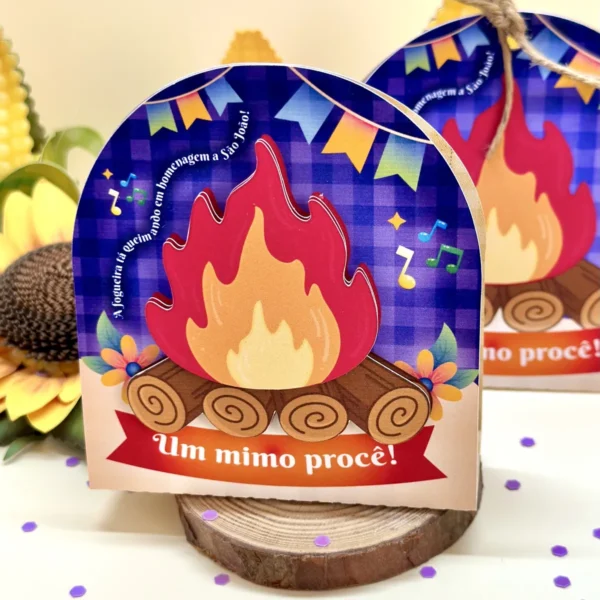Card Festa São João Mimo Bombom Paçoca Balinha