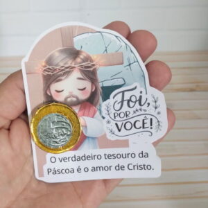 card moedinha pascoa religioso arquivo digital