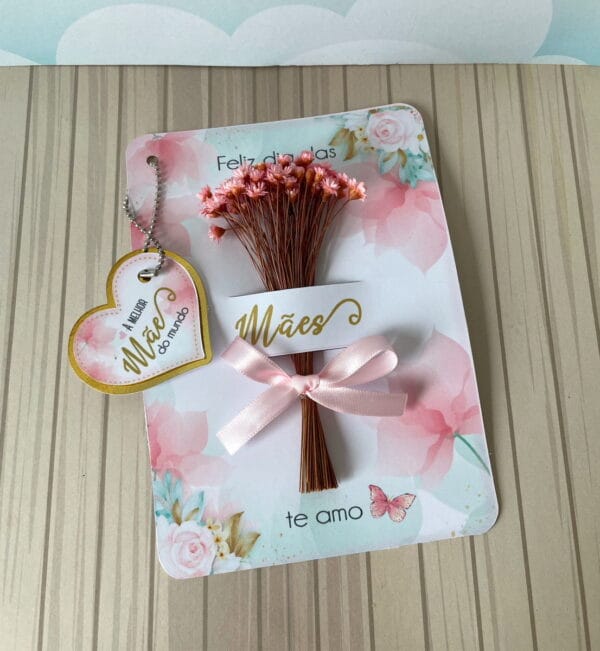Card para Florzinha Dia das Mães - Arquivo Digital